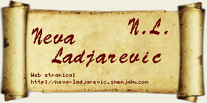 Neva Lađarević vizit kartica